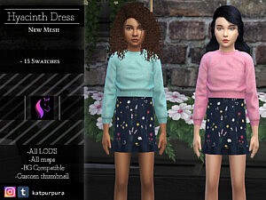 Hyacinth Dress sims 4 cc