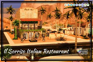 Il Sorriso Italian Restaurant Sims 4 Lot
