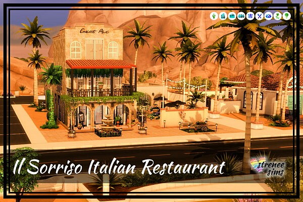 Il Sorriso Italian Restaurant from Strenee sims
