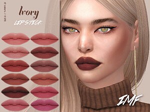 Ivory Lipstick SIms 4 CC