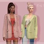 Jacket with a top sims 4 cc