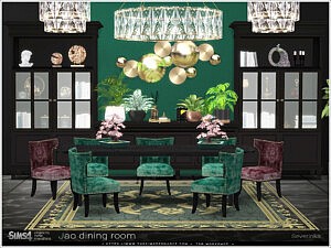 Jao dining room Sims 4 CC