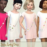 Jersey Spring Dress sims 4 cc
