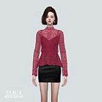 Lace Blouse V2 Sims 4 CC