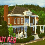 Lady Red Villa Sims 4 CC