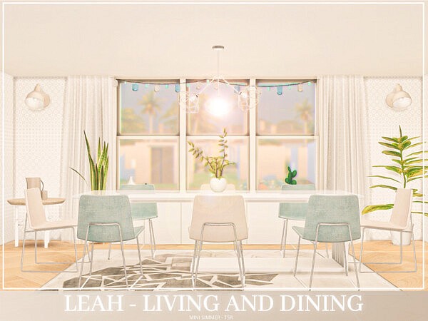 Leah Living and Dining Sims 4 CC