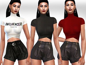 Leather Shorts sims 4 cc