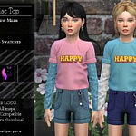 Lilac Top Sims 4 CC