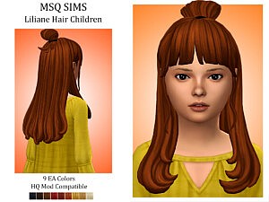 Liliane Hair Children sims 4 cc