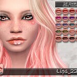 Lips 222 Sims 4 CC