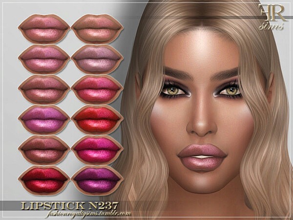 Lipstick N237 by FashionRoyaltySims from TSR