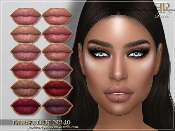 Lipstick N240 by FashionRoyaltySims from TSR