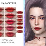Lipstick N77 by Lisaminicatsims