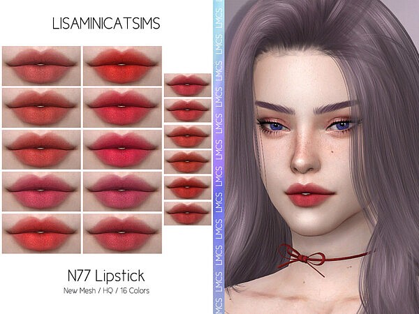 Lipstick N77 by Lisaminicatsims from TSR