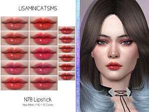 Lipstick N78 by Lisaminicatsims