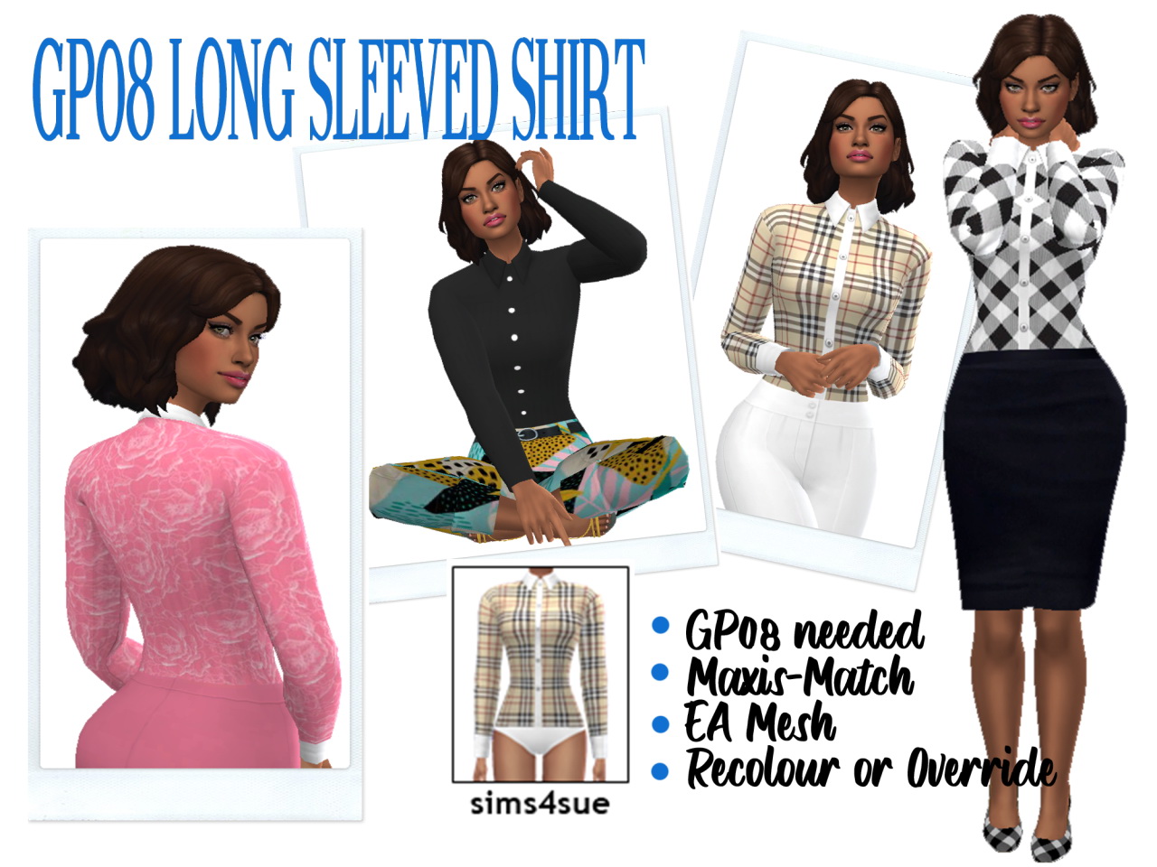 Long Sleeved Dress from Sims 4 Sue • Sims 4 Downloads