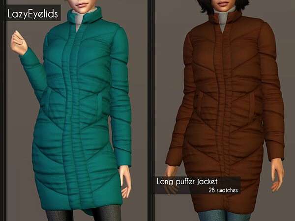 Long puffer jacket from Lazyeyelids