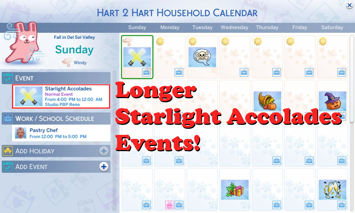 Longer Starlight Accolades Events By Gettp From Mod The Sims Sims 4 