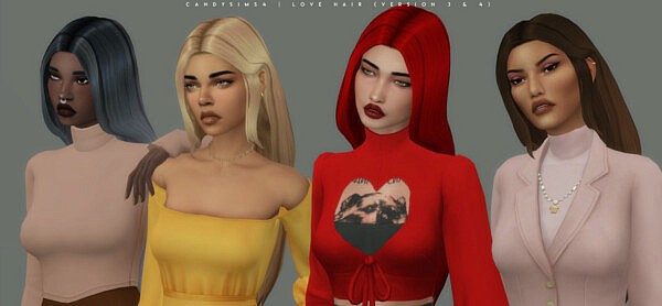 Love Hair from Candy Sims 4