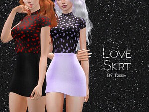 Love Skirt Sims 4 CC
