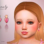 Lovely Toddler Earrings Sims 4 cc