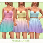 Mable Dress by Black Lily Sims 4 CC