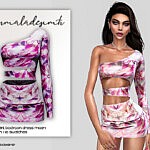 Marble Print Bodycon Dress by mermaladesimtr