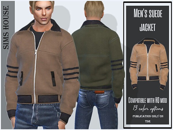 Mens suede jacket by Sims House from TSR