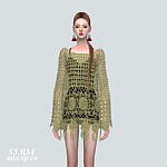 Mesh Mini Dress Sims 4 CC