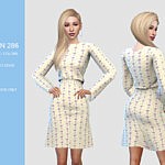 Midi Dress Sims 4 CC