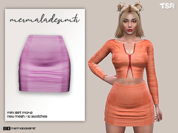 Mini Skirt by mermaladesimtr from TSR