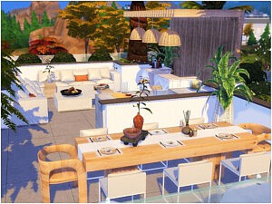 Modern Roof Livingroom Sims 4 CC