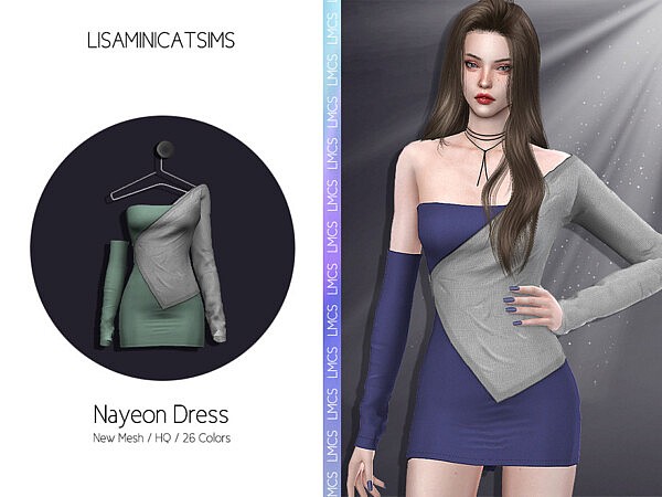 Nayeon Dress by Lisaminicatsims from TSR