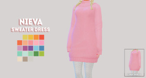 Nieva sweater dress sims 4 cc