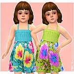 Nika Dress Toddlers Sims 4 CC