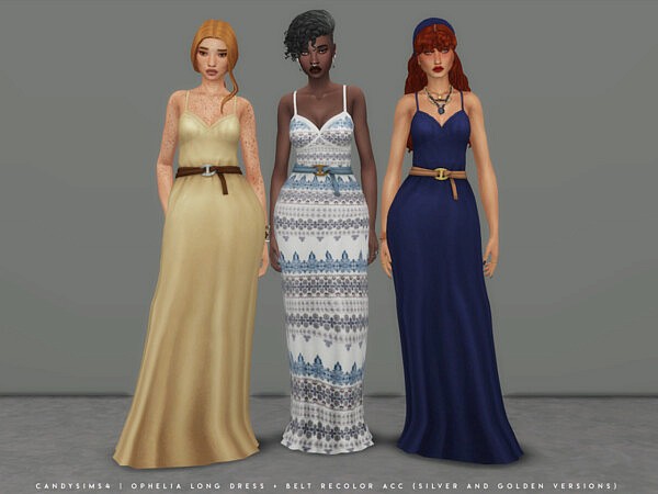 Ophelia Dress from Candy Sims 4