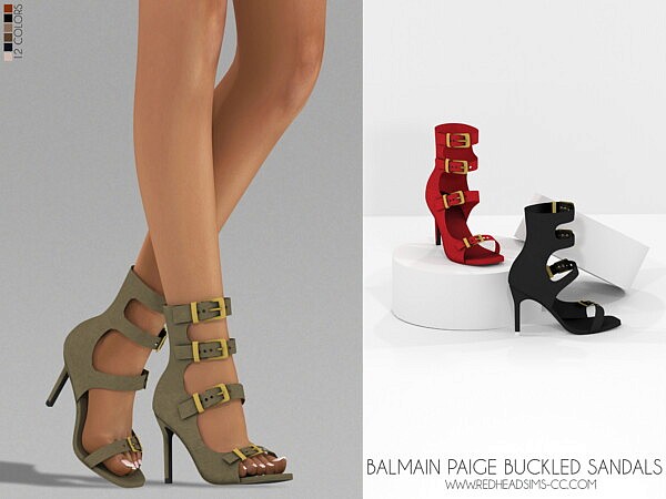Paige Buckled Sandals from Red Head Sims
