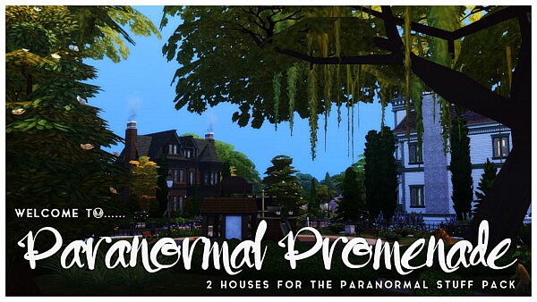 Paranormal Promenade Villas from Simsational designs