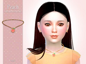 Peach Child Necklace by Suzue