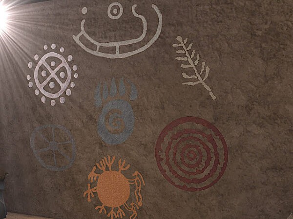 Petroglyphs part three symbols from KyriaTs Sims 4 World