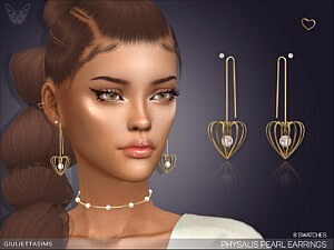 Physalis Pearl Earrings with Piercing by feyona