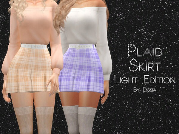 Plaid Skirt Light Edition by Dissia from TSR
