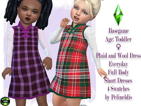 Plaid and Wool Dress by Pelineldis from TSR