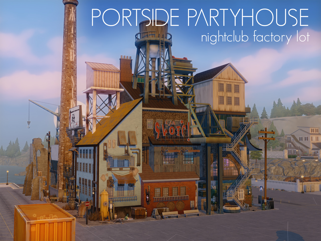 Portside Party House from Picture Amoebae â€¢ Sims 4 Downloads