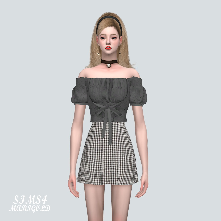 BT 2 Ribbon Blouse from SIMS4 Marigold • Sims 4 Downloads