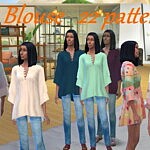 Ruffle Blouse as Top sims 4 cc