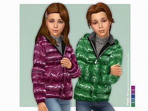 Shiny Jacket Kids sims 4 cc