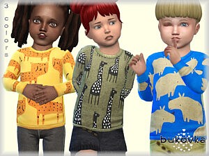 Shirt Animals Sims 4 CC