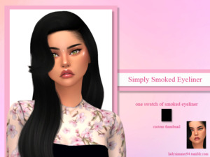 Simply Smoked Eyeliner Sims 4 CC