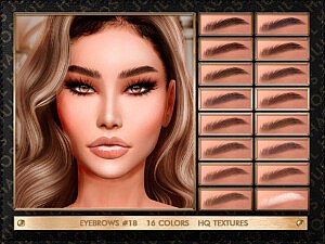 Sims 4 CC Eyebrows 18